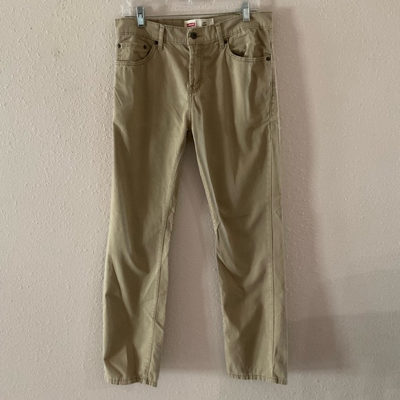 Levi's Other - Levi's Boys' 511 Slim Fit Jeans Soft Brushed Stretch Pants Tan Size 20 Reg 30x30